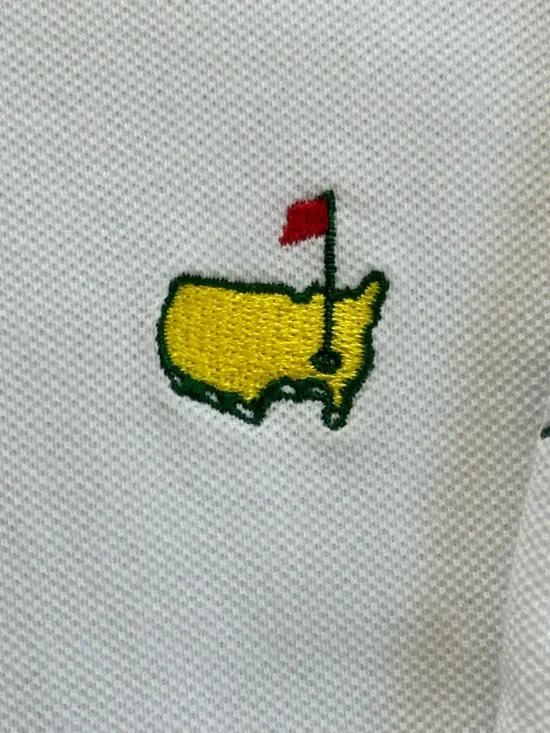Masters Collection Augusta National Polo White Pima Cotton Classic Golf Shirt XL - Picture 5 of 9